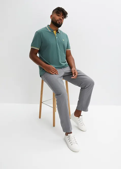 Piqué-poloshirt, korte mouwen (set van 2), bonprix