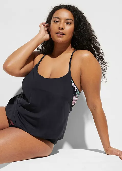 Oversized tankini in layer look (2-dlg. set), bonprix