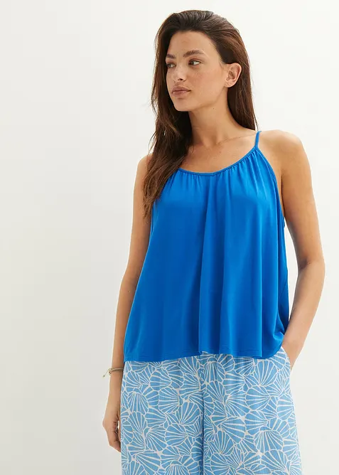 Top met spaghettibandjes van soepele viscose, bonprix