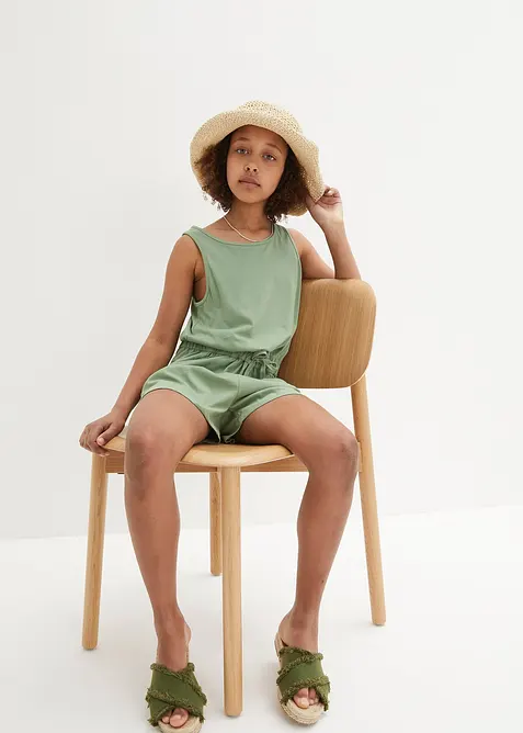Meisjes playsuit van katoen, bonprix