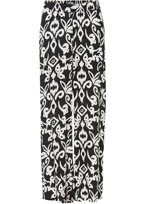Gedessineerde Marlene broek van soepele viscose, bonprix