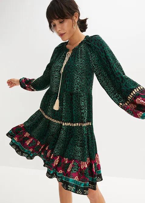 Gedessineerde tuniekjurk van soepele viscose, bonprix