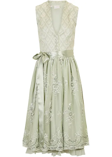 Dirndl met jacquard en borduursel (2-dlg. set), bonprix