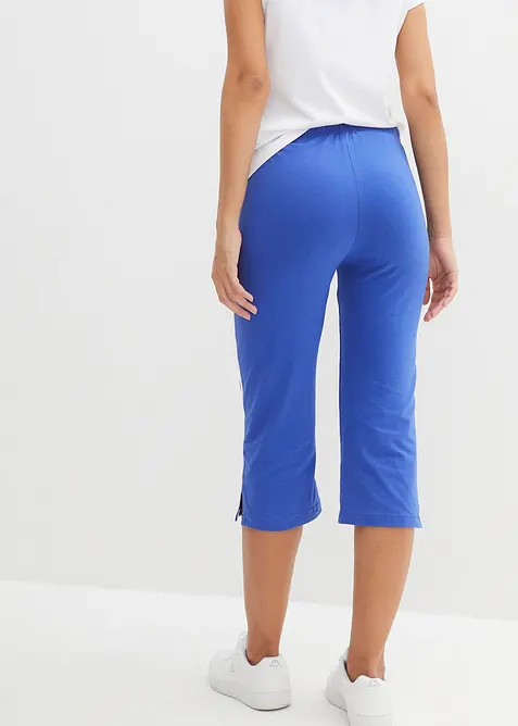 Sport capri in een katoenmix met stretch (set van 2), bonprix
