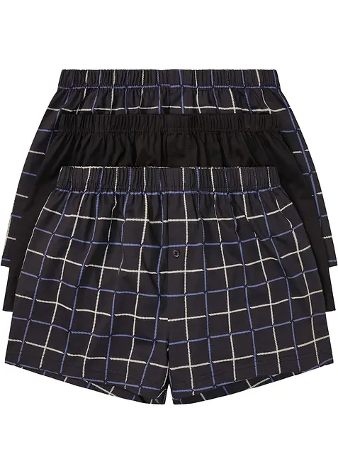 Wijde jersey boxer van katoen (set van 3), bonprix