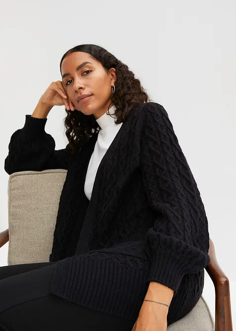 Lang vest met zakken, bonprix