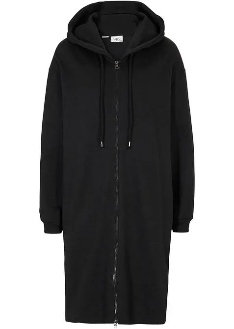 Extra lang sweatvest met splitten opzij, bonprix