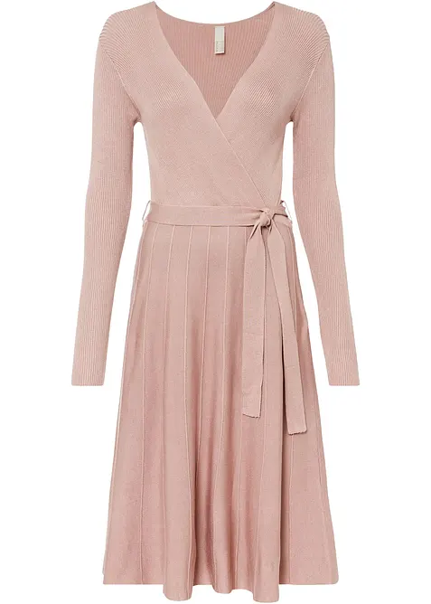 Gebreide jurk in een viscosemix, bonprix