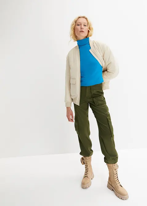 Longsleeve met col, bonprix