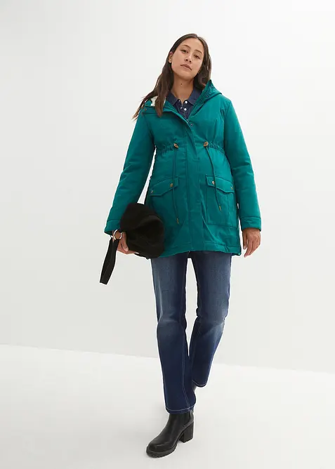 Zwangerschapsjas/ draagjas met teddy voering, bonprix