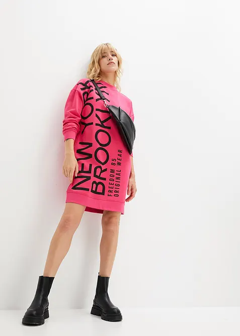 Oversized sweatjurk van een zachte katoenmix, bonprix