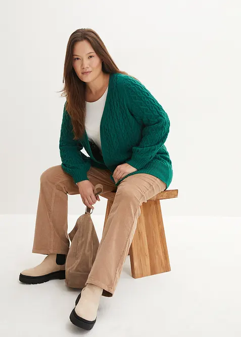 Lang vest met zakken, bonprix