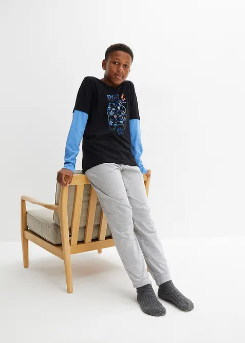 2-in-1 jongens pyjama met biologisch katoen (2-dlg. set), bonprix