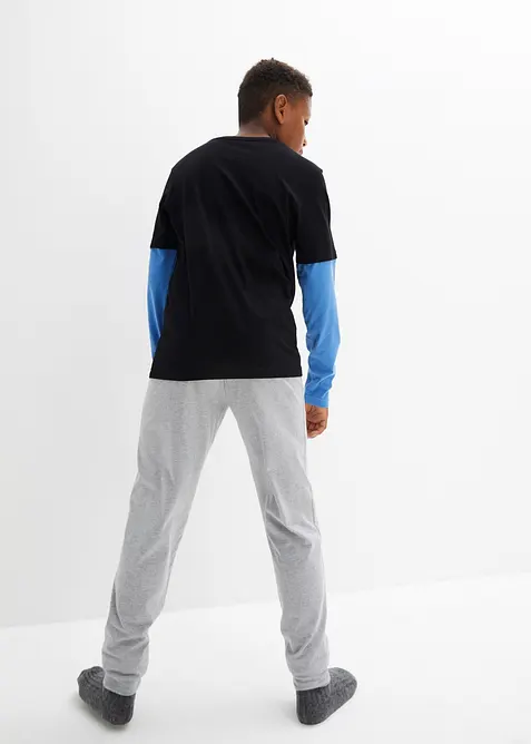 2-in-1 jongens pyjama met biologisch katoen (2-dlg. set), bonprix