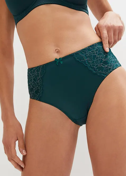 Maxislip met sierlijk kant (set van 2), bonprix