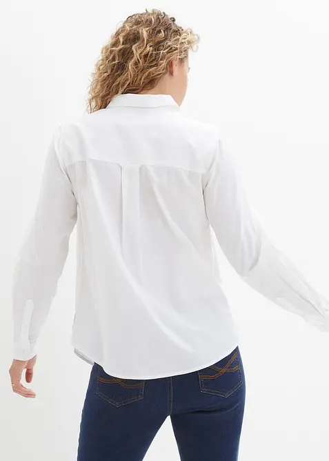 Essential overhemdblouse van katoen, bonprix