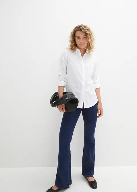 Essential overhemdblouse van katoen, bonprix