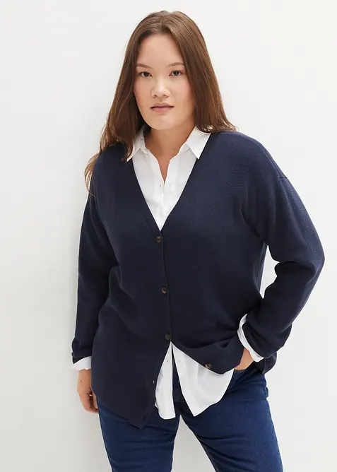 Fijn gebreid vest, bonprix