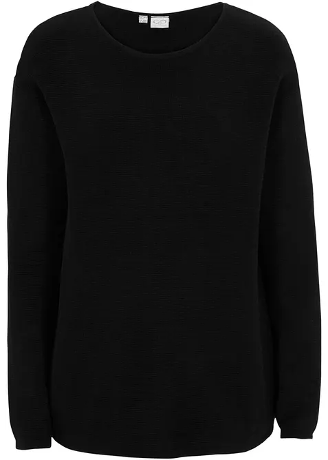 Essential trui van milano knit wear met ronde hals, bonprix