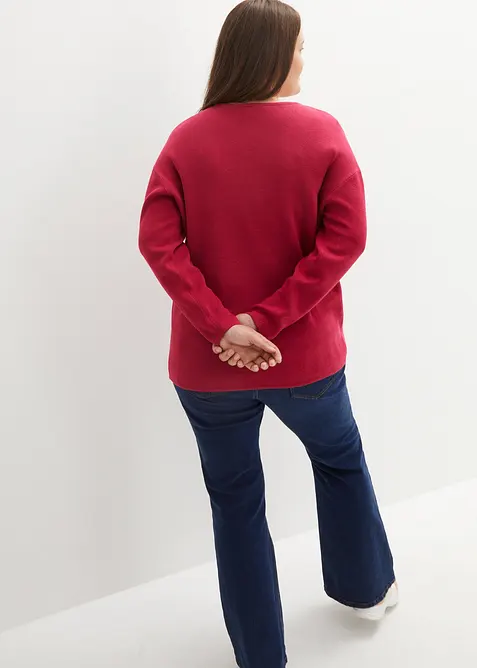 Essential trui van milano knit wear met ronde hals, bonprix