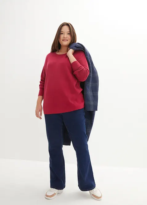 Essential trui van milano knit wear met ronde hals, bonprix
