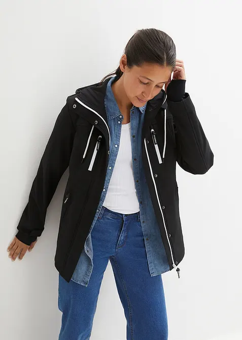 Softshell jas, waterafstotend, bonprix