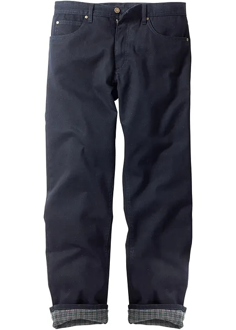 Thermo Classic Fit-jeans met knusse flanellen voering, straight, bonprix