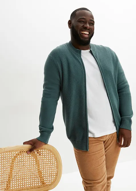 Fijn gebreid vest van puur katoen, bonprix