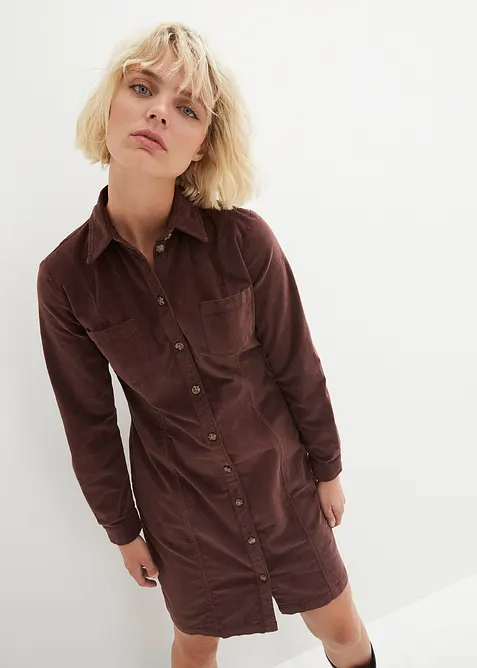 Corduroy stretch jurk, bonprix