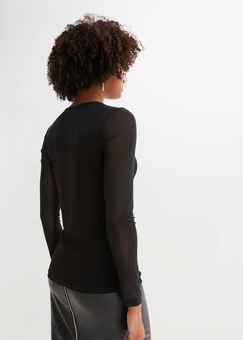 Longsleeve met mesh, bonprix