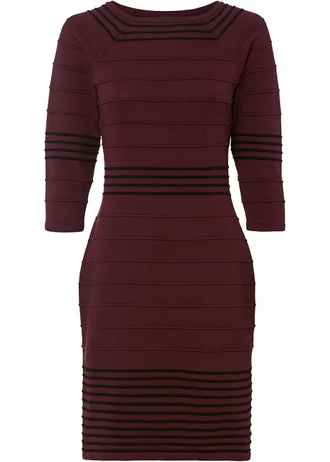 Gebreide jurk in een zachte viscosemix, bonprix