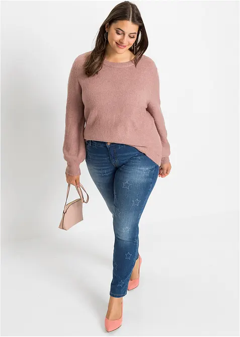 Trui met ballonmouwen, bonprix