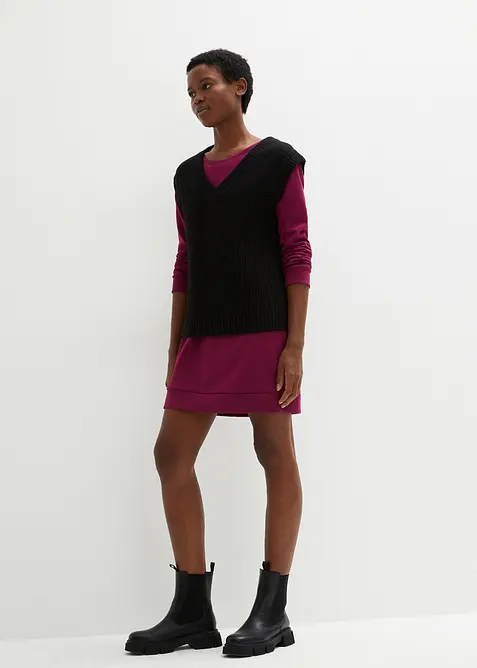 Sweatjurk van zacht frotté, bonprix