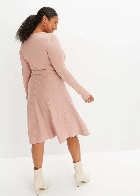 Gebreide jurk in een viscosemix, bonprix