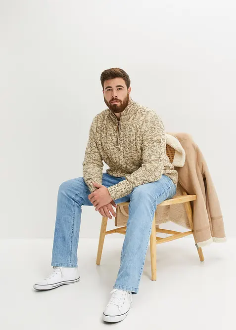 Regular fit stretch jeans met comfort fit, straight, bonprix