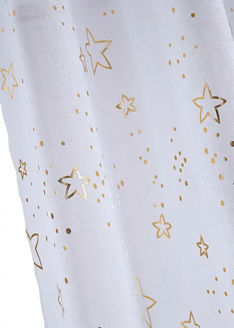 Gordijn met glanzende sterren (1 stuk), bonprix