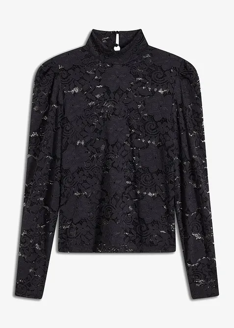 Aansluitend longsleeve met kant, bonprix