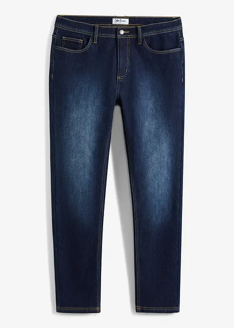Regular fit stretch thermojeans, extra zacht aan de binnenkant, straight, bonprix