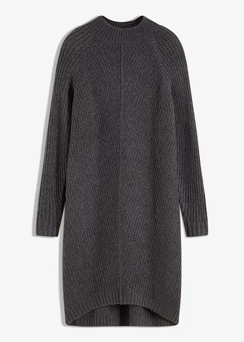 Gebreide high-low jurk, bonprix