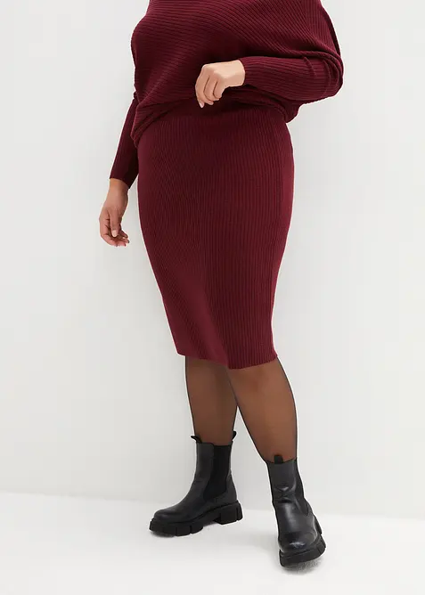 Gebreide rok van een zachte viscosemix, bonprix