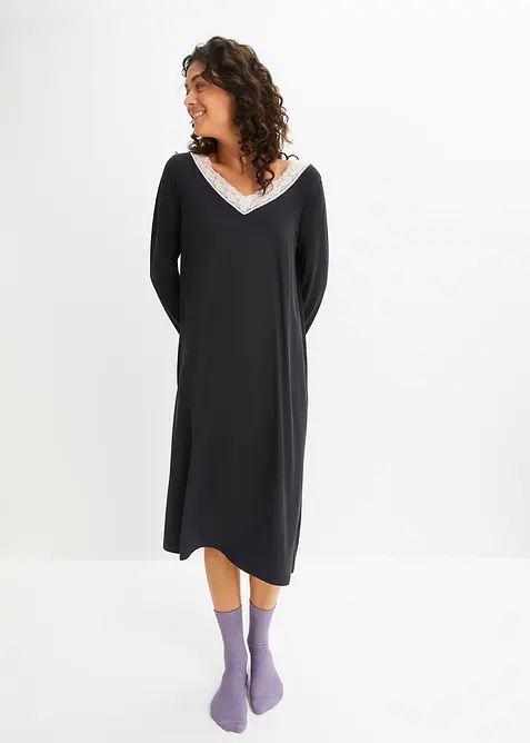 Nachthemd in een zachte viscosemix, bonprix