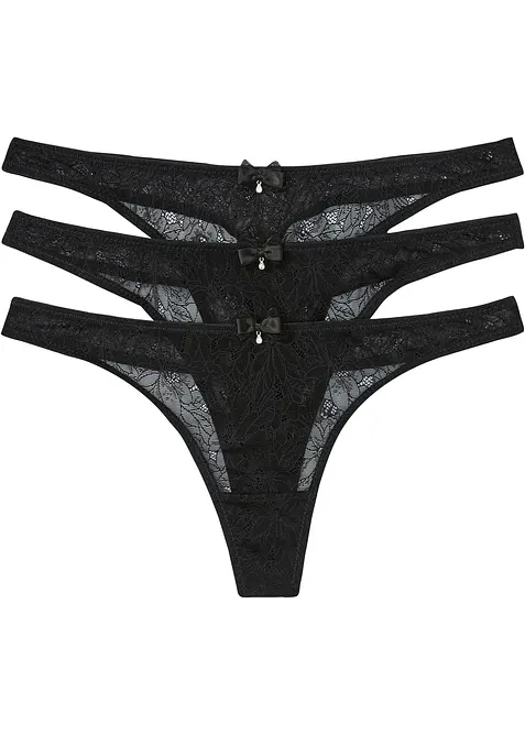 String van elegant kant (set van 3), bonprix