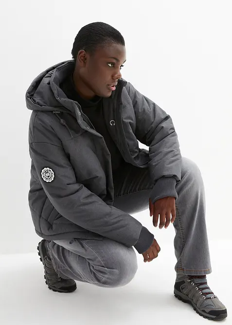 Gewatteerde oversized outdoor jas, waterafstotend, bonprix