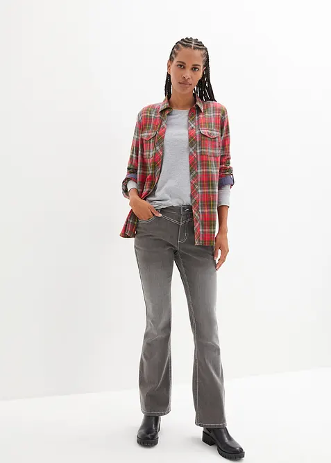 Flanellen blouse, bonprix