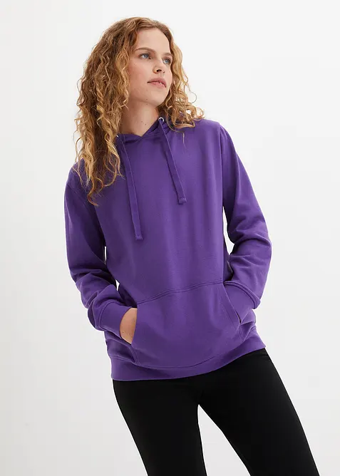 Basic hoodie van zacht frotté, bonprix