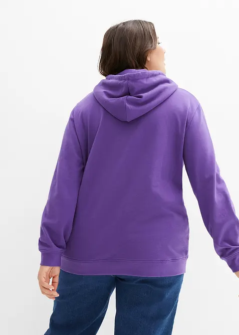 Basic hoodie van zacht frotté, bonprix