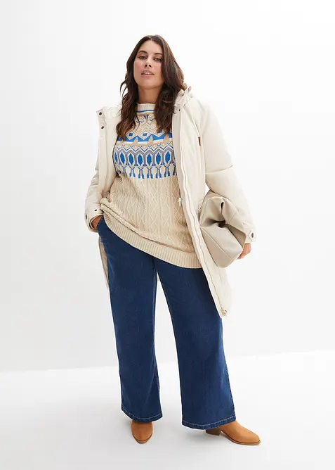 Lange outdoor jas, waterafstotend, bonprix