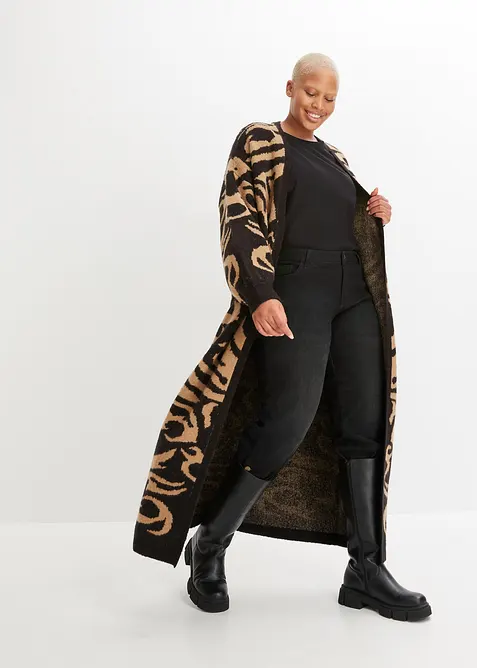 Lang gebreid vest, bonprix