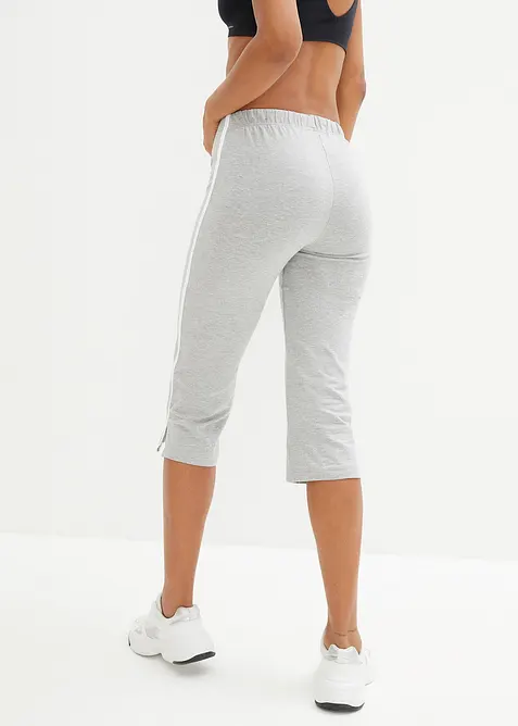 Sport capri in een katoenmix met stretch (set van 2), bonprix