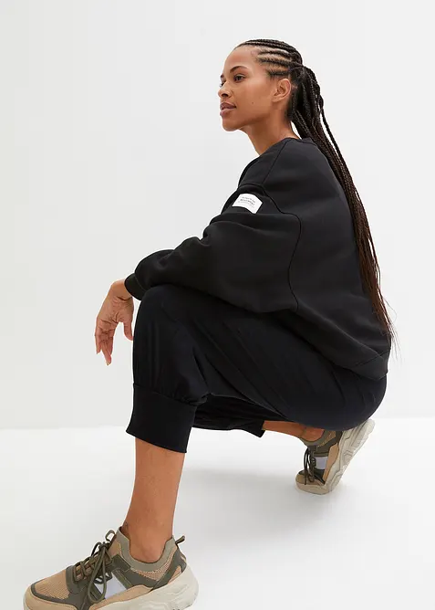 Loungewear harembroek in caprilengte, bonprix